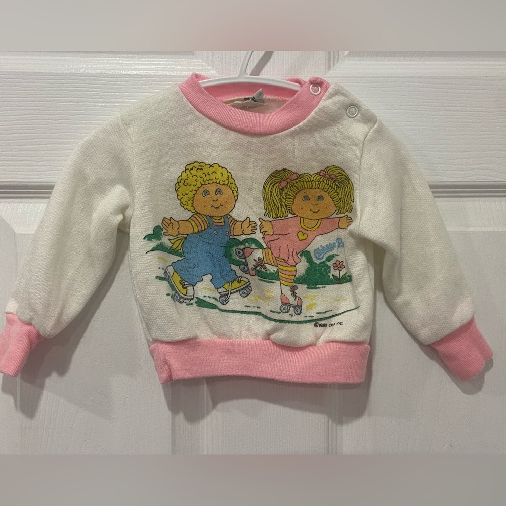 Vintage 1983 Cabbage Patch Kids Baby Crewneck Sweatshirt CUTE!!! 3-6 Months